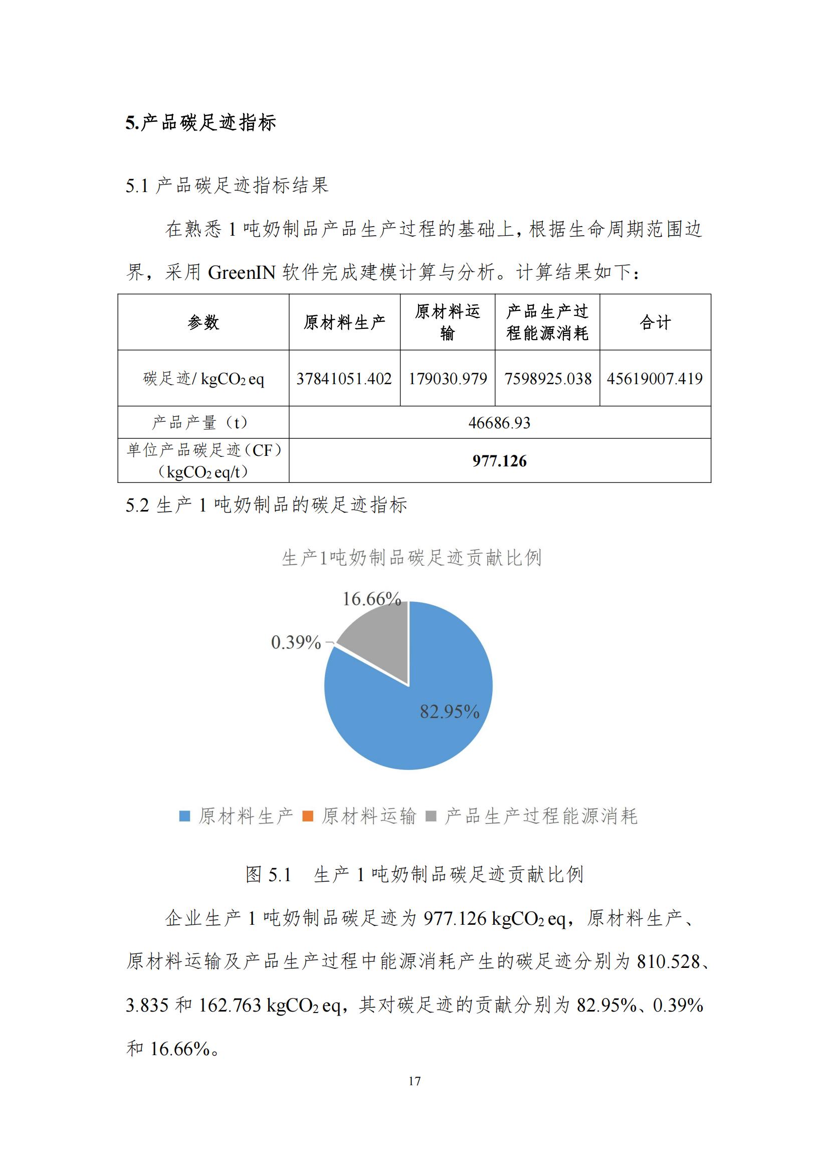 《郑州QMH官网乳制品有限公司产品碳足迹汇报》公示